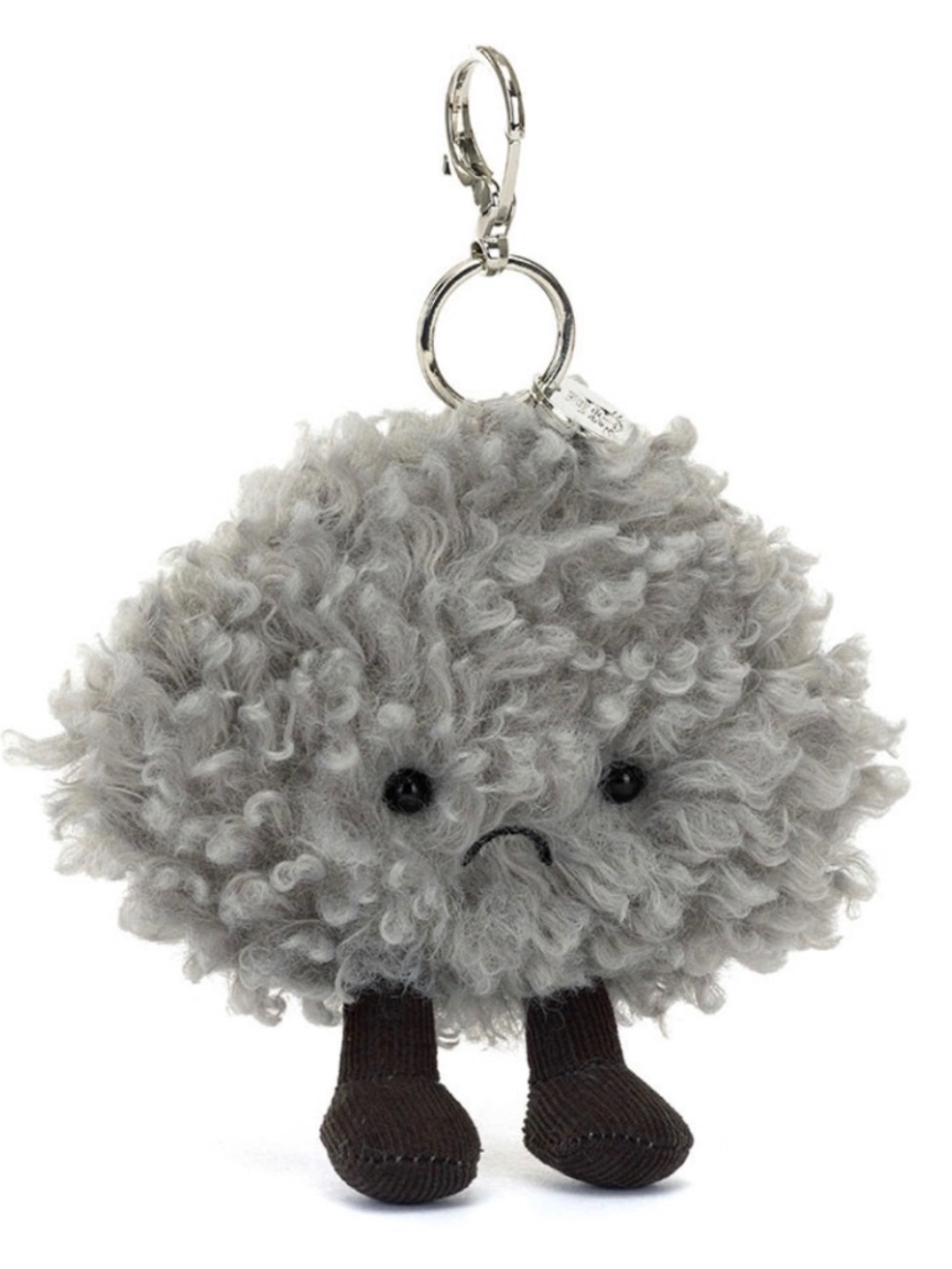 Jellycat Amuseables Storm Cloud Bag Charm Keychain Plush Plushie